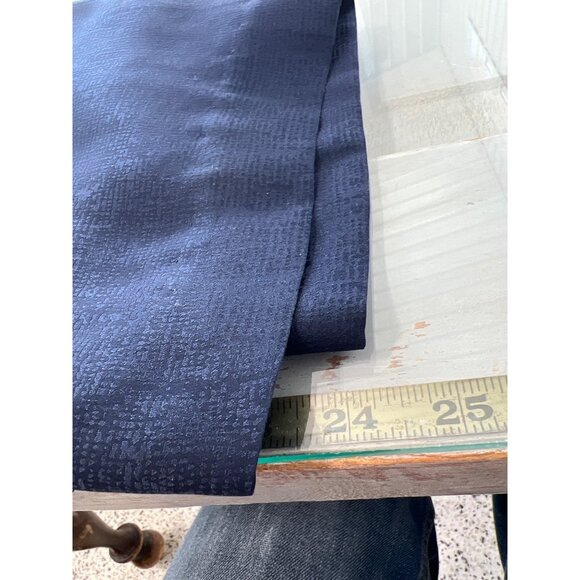 Vintage Silk Jacquard Pencil Skirt Size 24 Inches Length Navy Back Zipper Lined - Picture 5 of 5